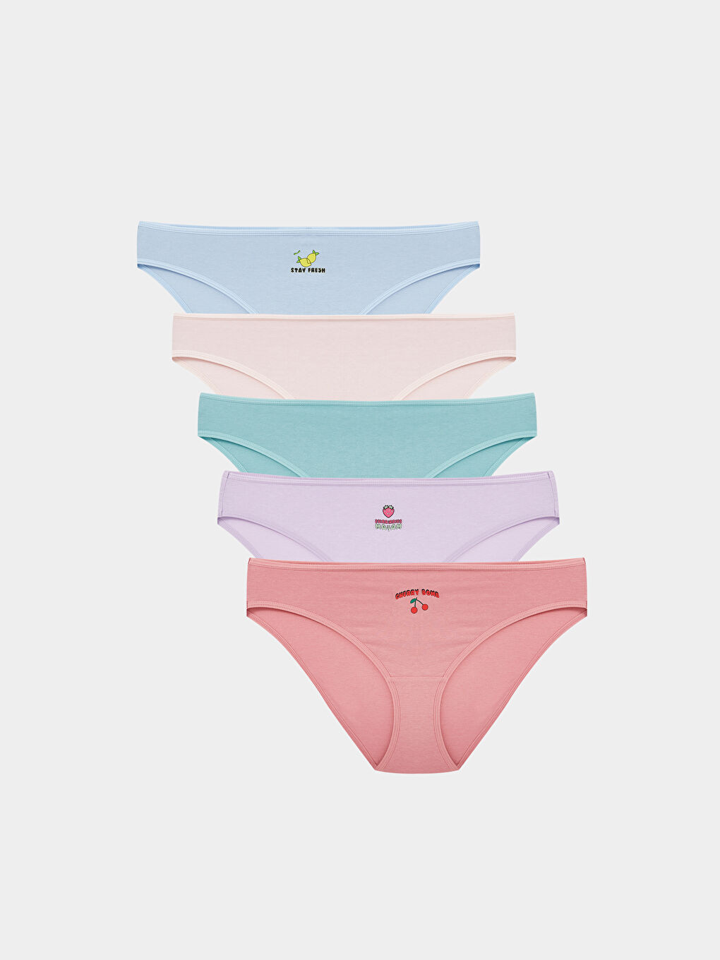 LCW Young Printed Bikini Knickers 5 Pack -W51506Z8-GJZ