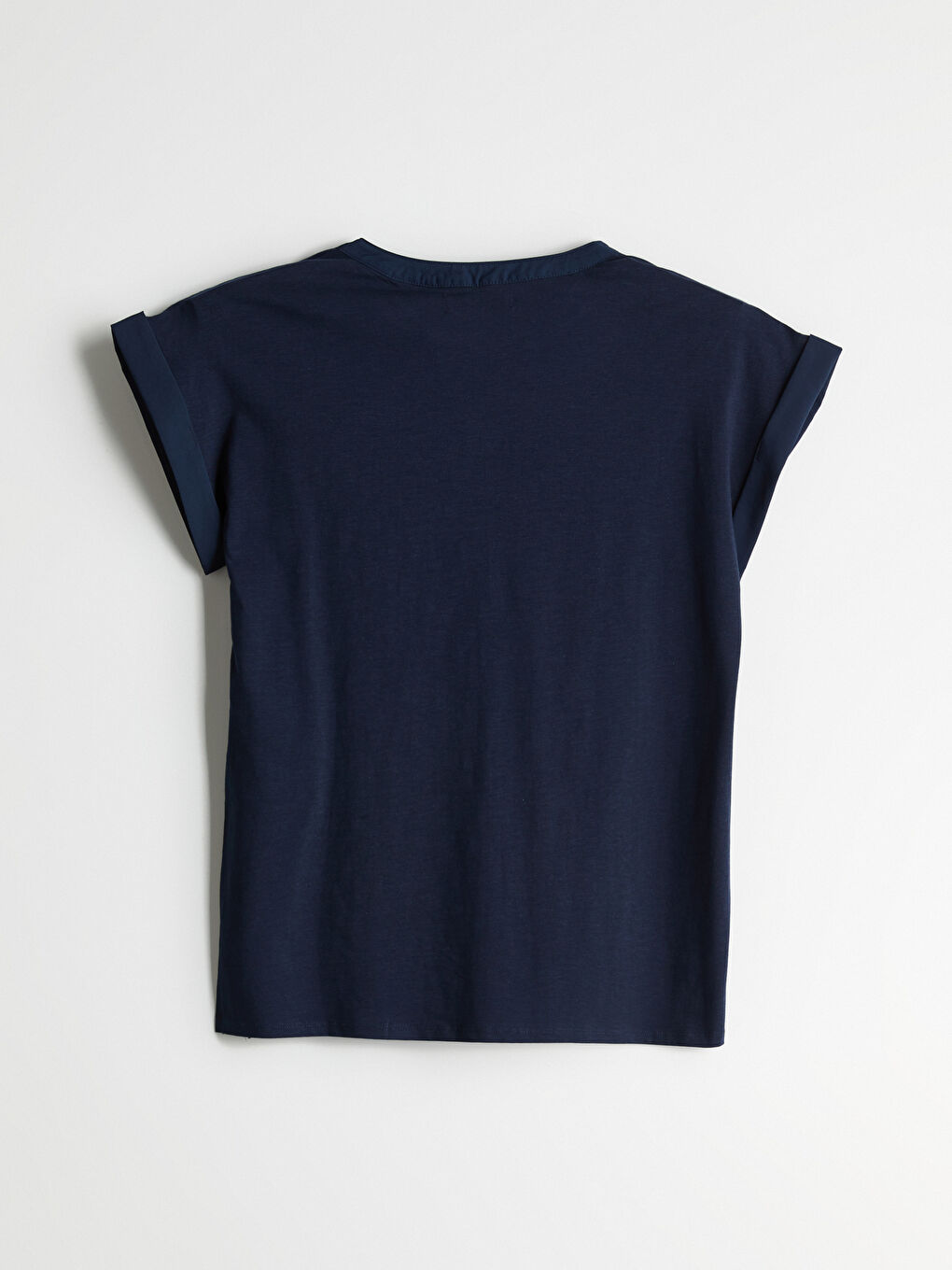 LCW Grace Crew Neck Plain Cuffed Women's T-Shirt -S5JS20Z8-E1J