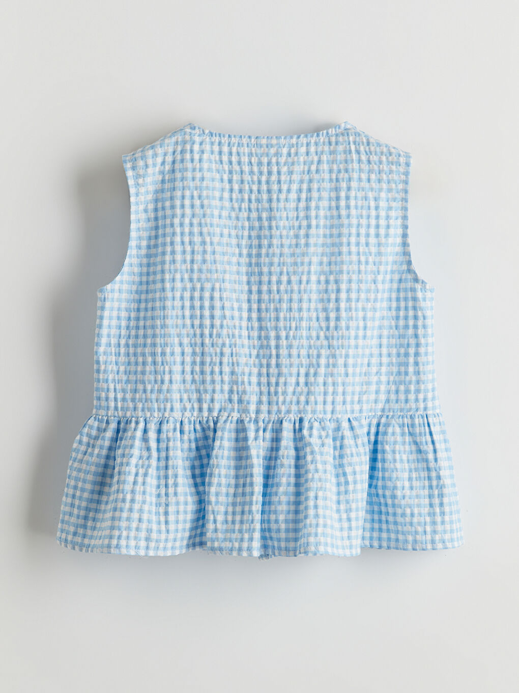 Loose Fit Seersucker Bow Girls' Shirt -S5JS24Z4-LLC