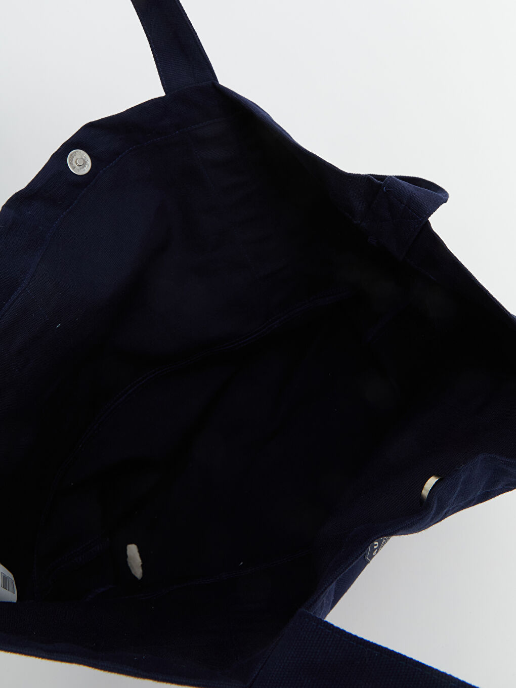 Lacivert Yazı Nakışlı Erkek Omuz Çantası-3