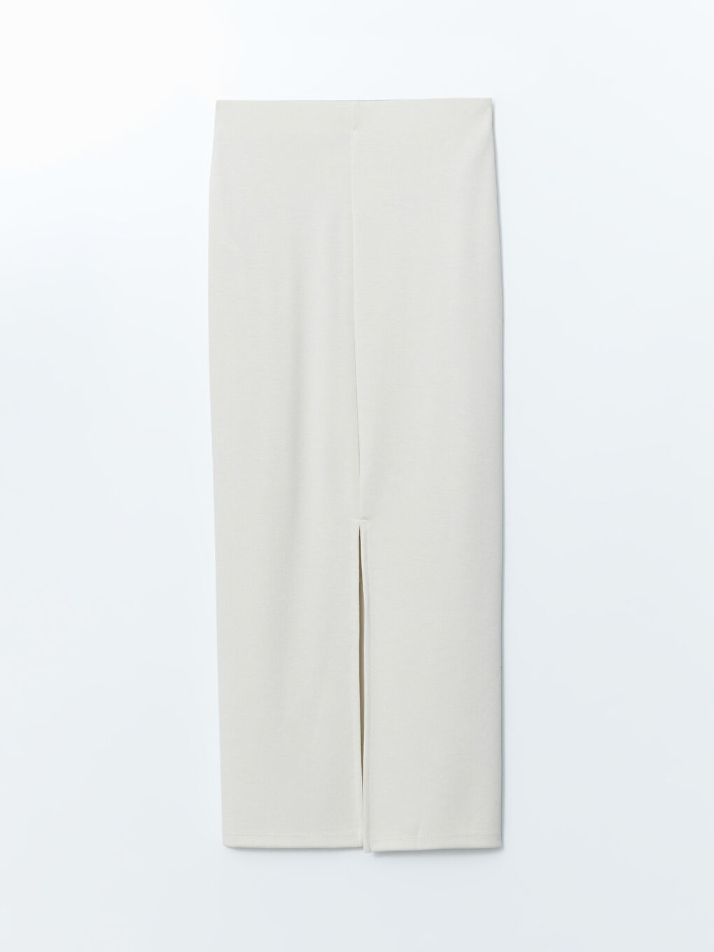 Bej Ekstra Dar Fit Kadın Etek-5