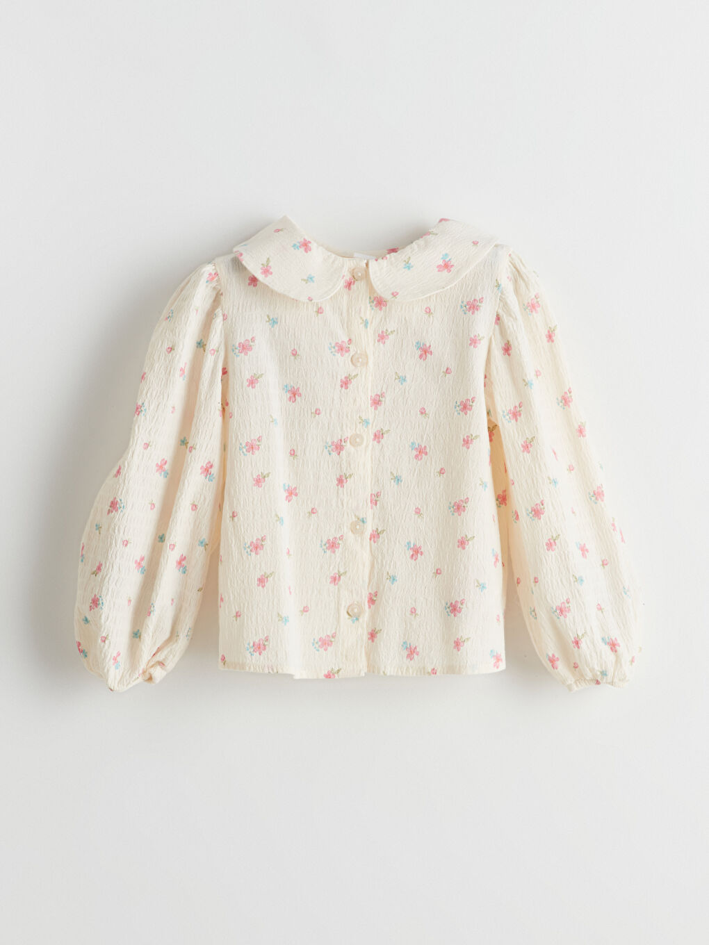 Peter Pan Collar Flower Girl’S Shirt -S5JS50Z1-LRA