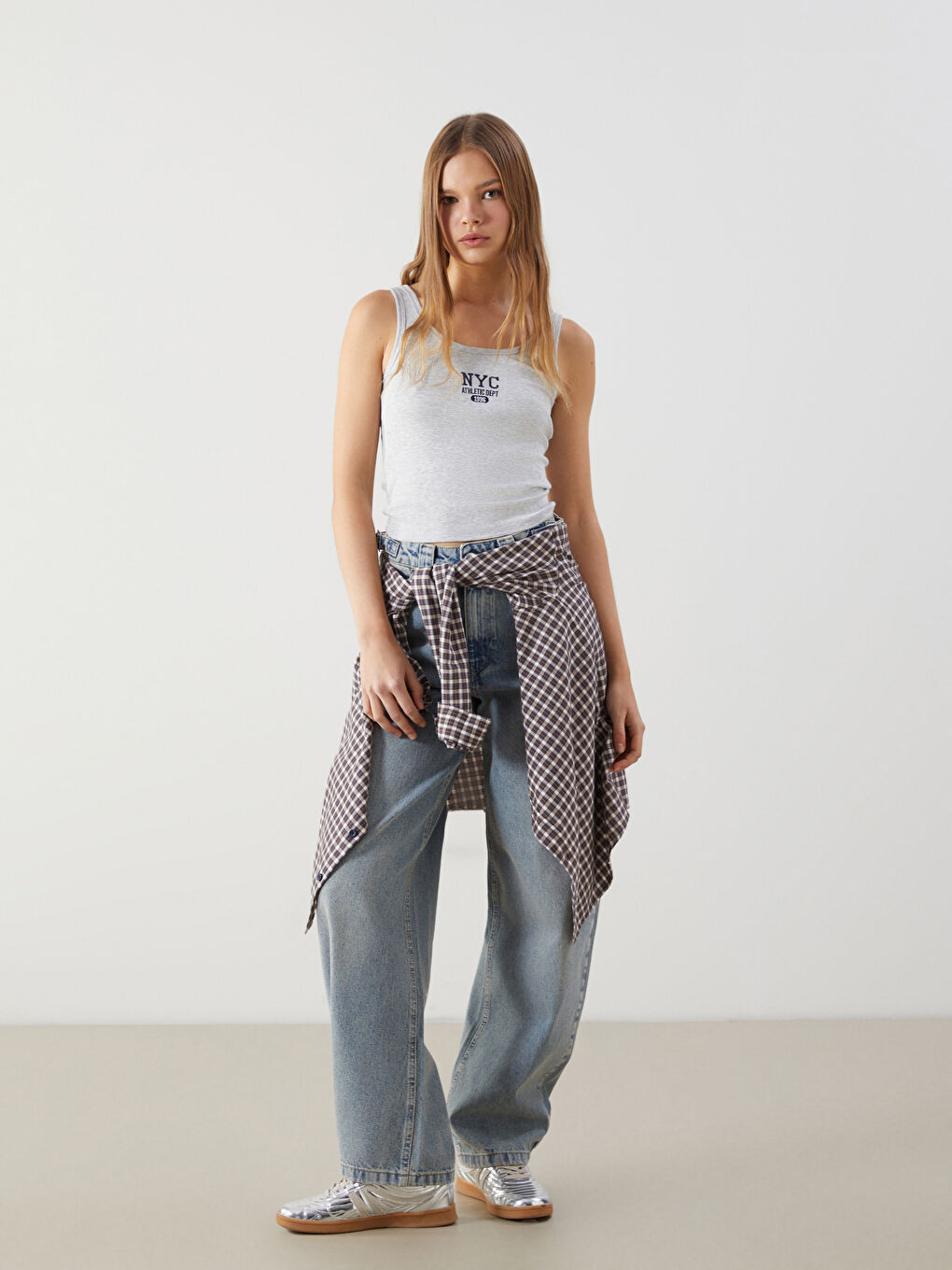 Woman GREY Tank Top -S5JS54Z8-LAL