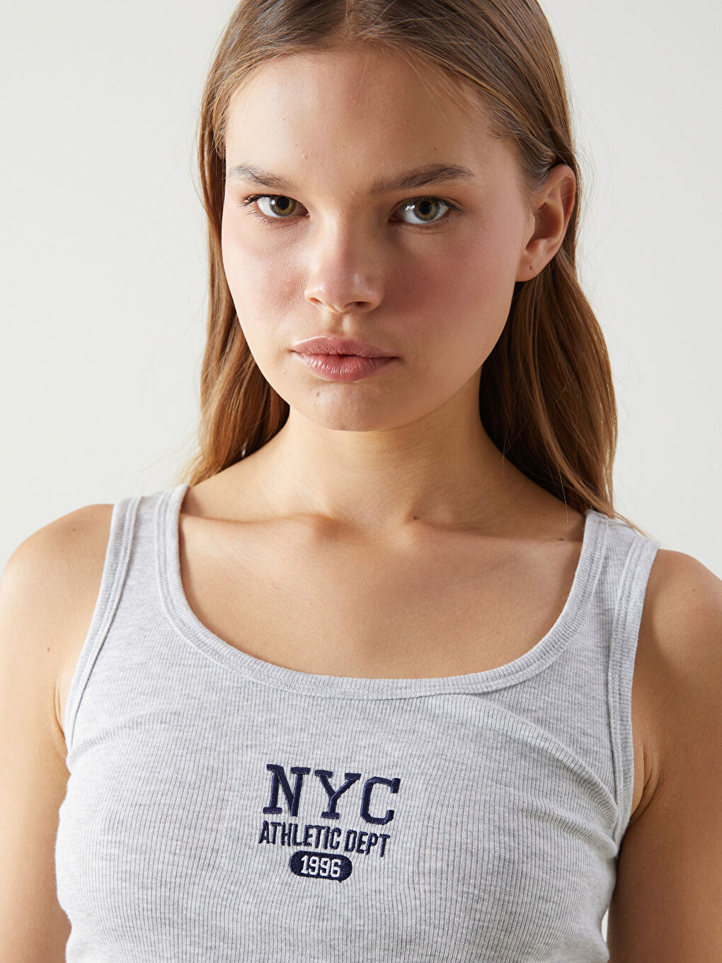Woman GREY Tank Top -S5JS54Z8-LAL