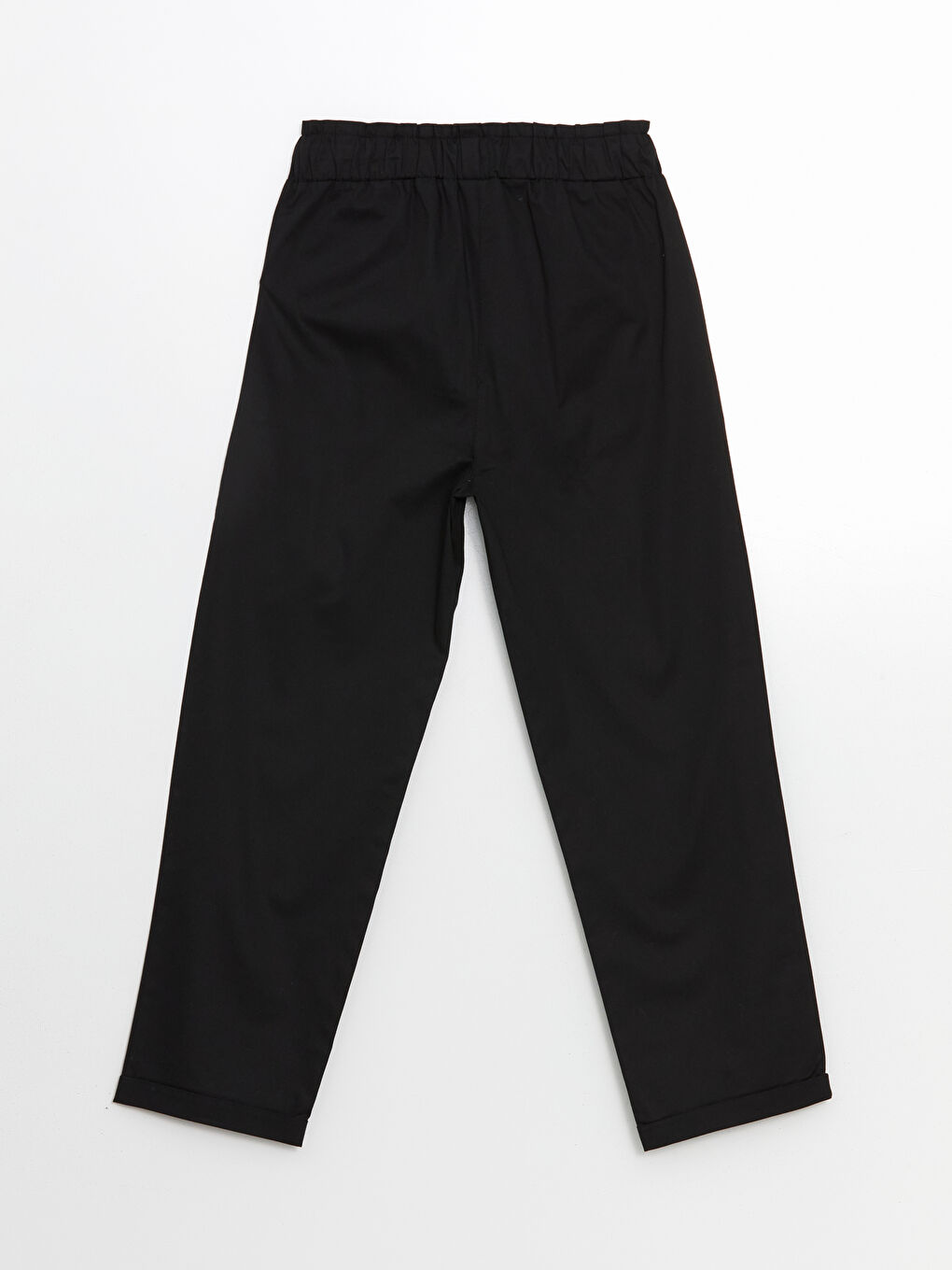 Siyah Beli Lastikli Kadın Pantolon-5