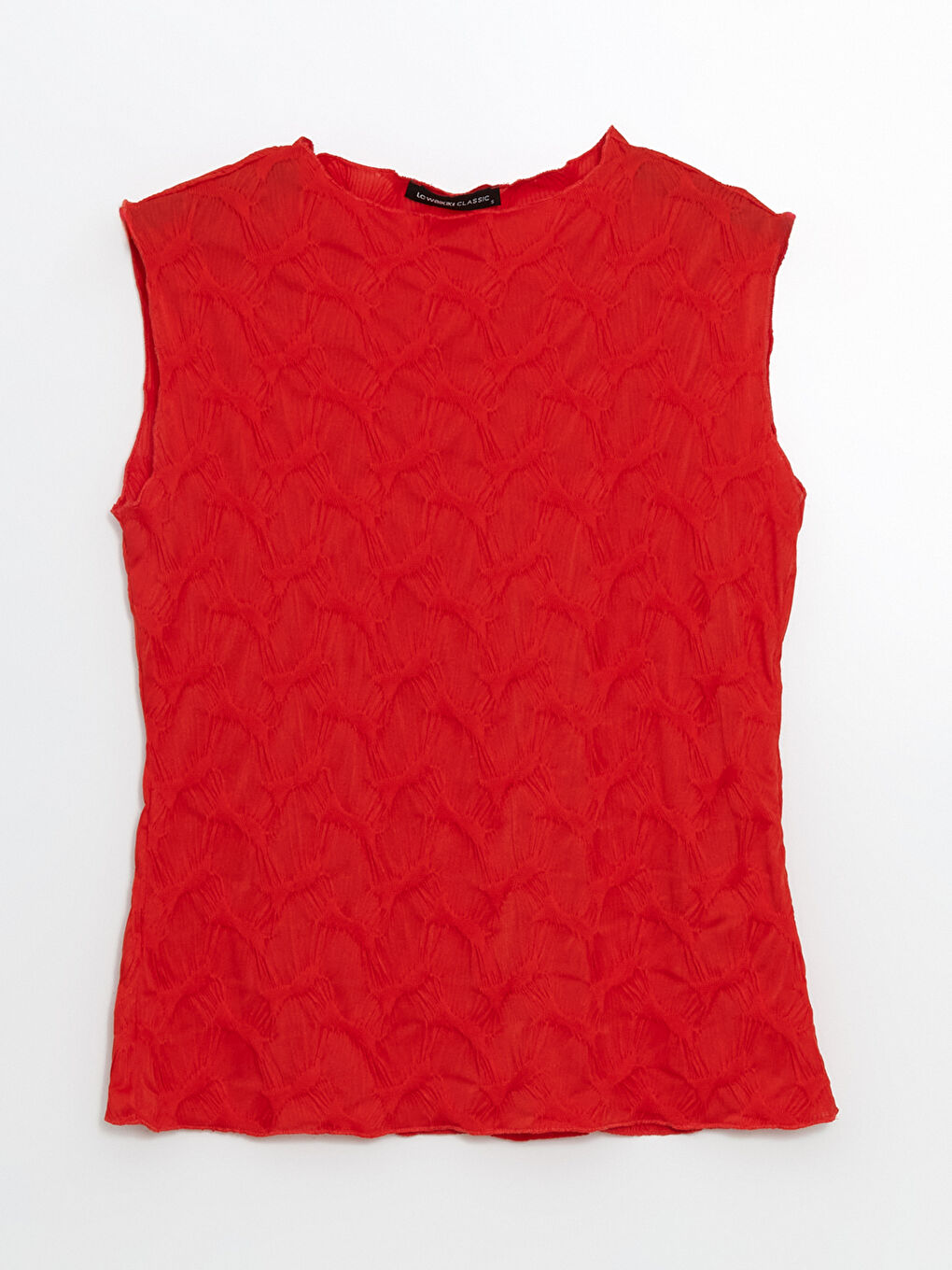 Crew Neck Textured Women's Tank Top -S5JS70Z8-HBP
