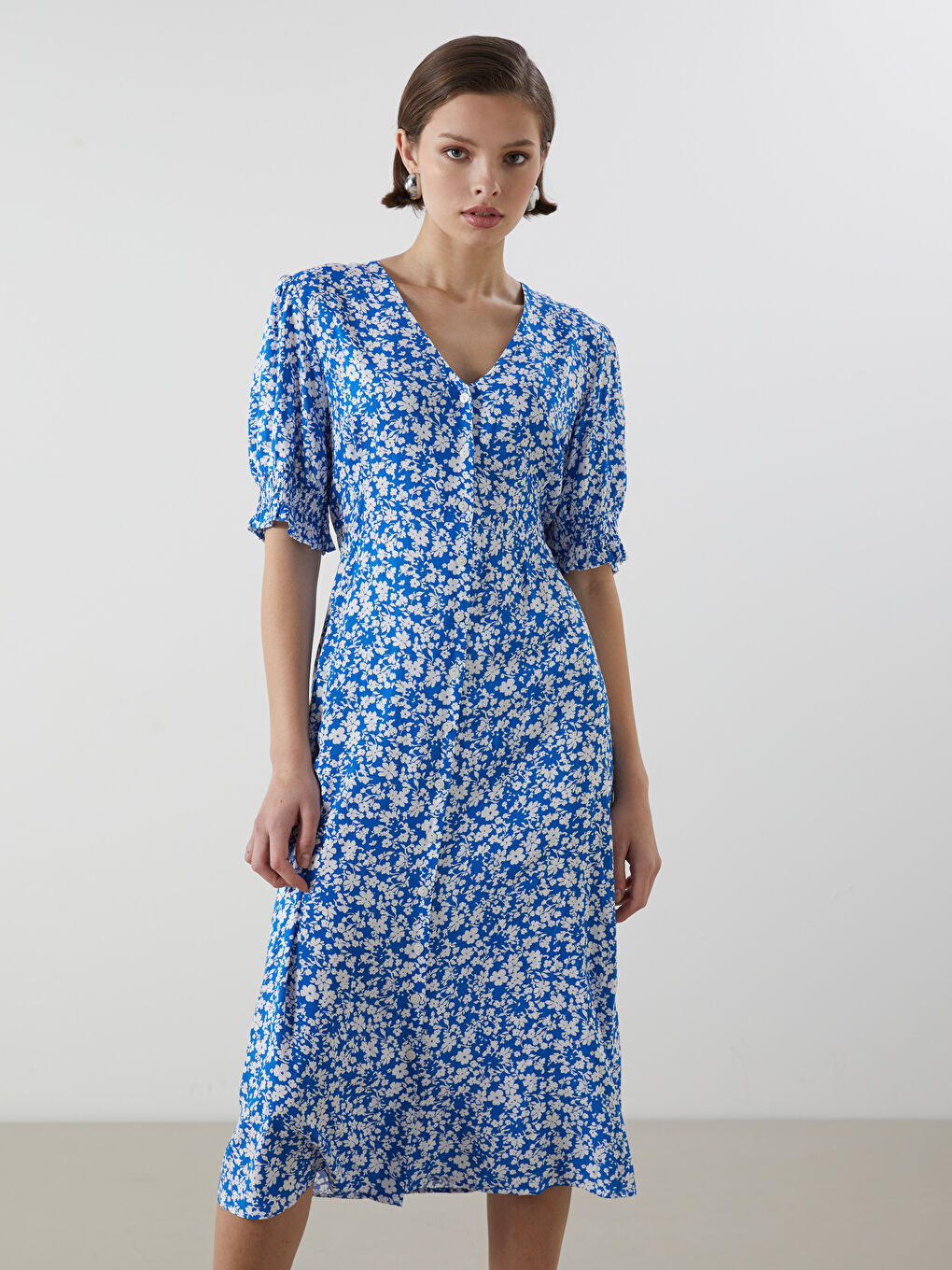 Woman BLUE Shirt Dress -S5JS78Z8-LQQ