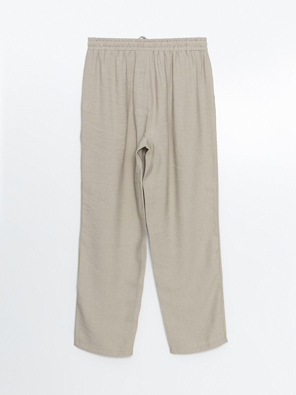 Pantalone sa elastičnim strukom i šargarepa krojem za žene-5