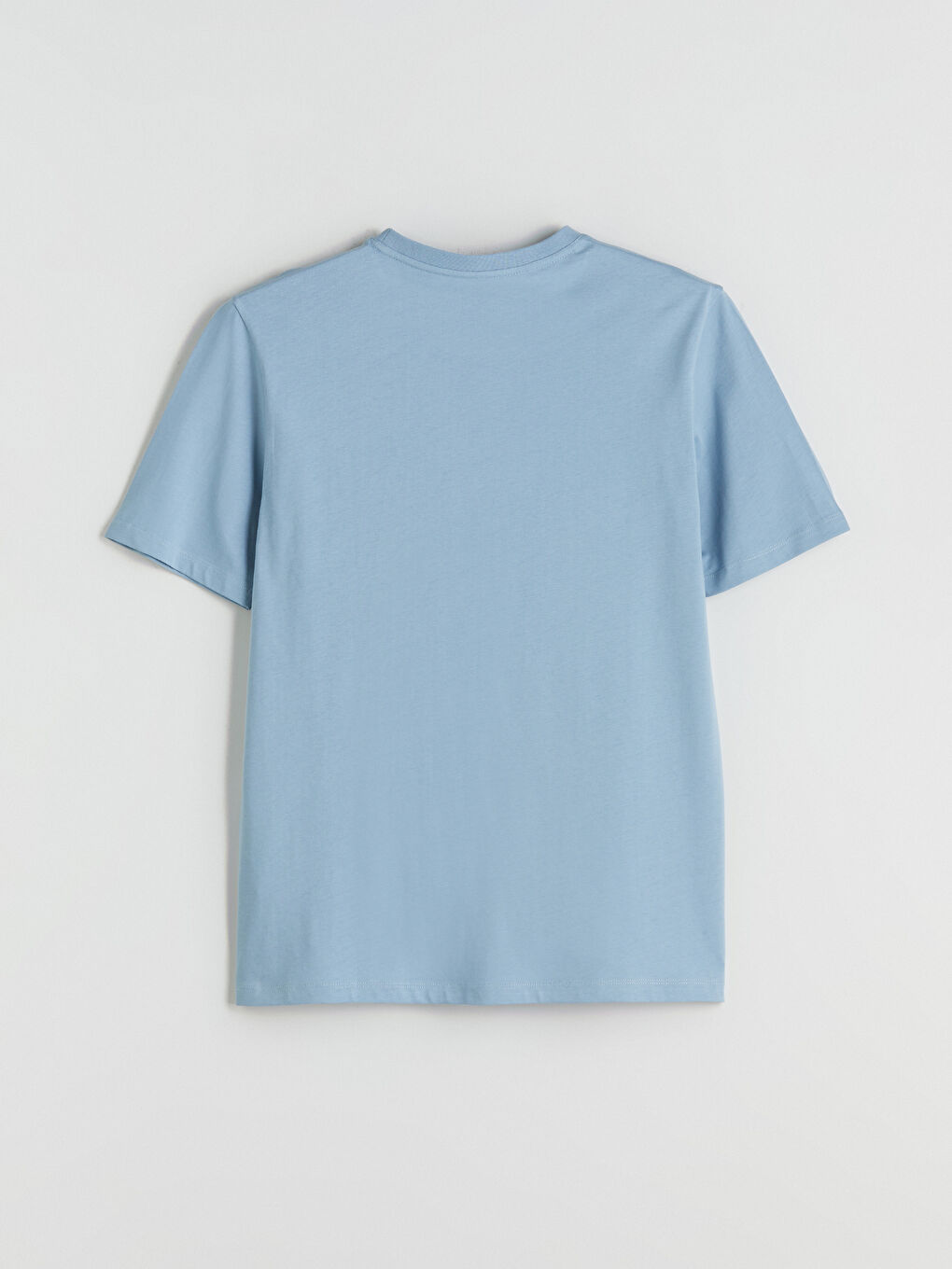 Mavi Bisiklet Yaka Penye Erkek Tişört-5