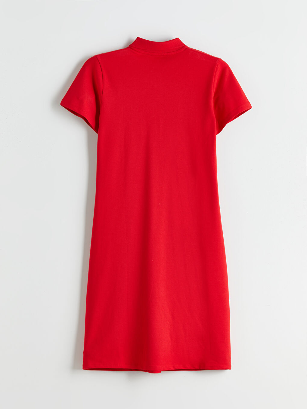 LCWAIKIKI Classic Polo Neck A-Line Pique Dress -S5JS85Z8-CSG