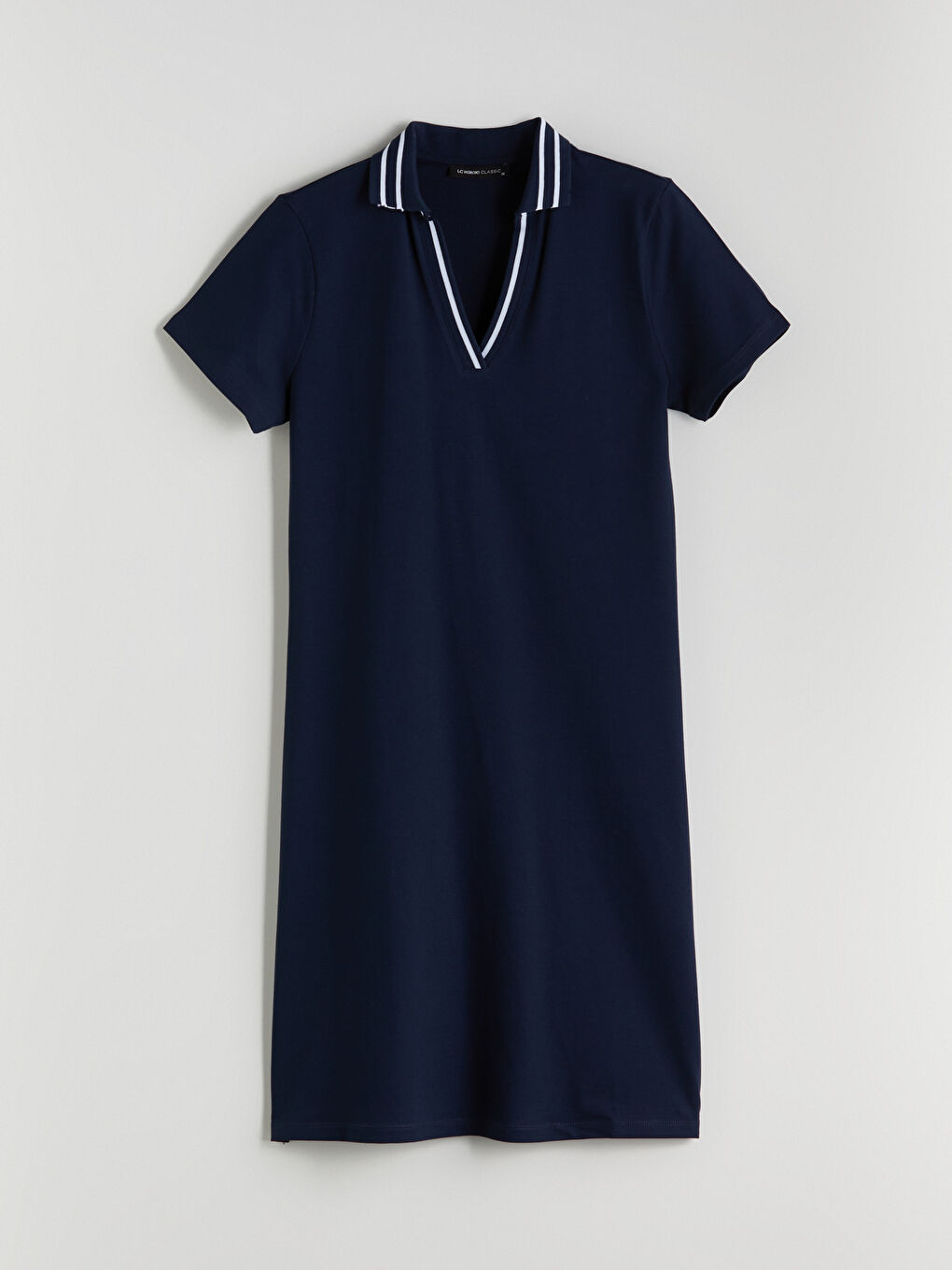 LCWAIKIKI Classic Polo Neck A-Line Pique Dress -S5JS87Z8-DWP