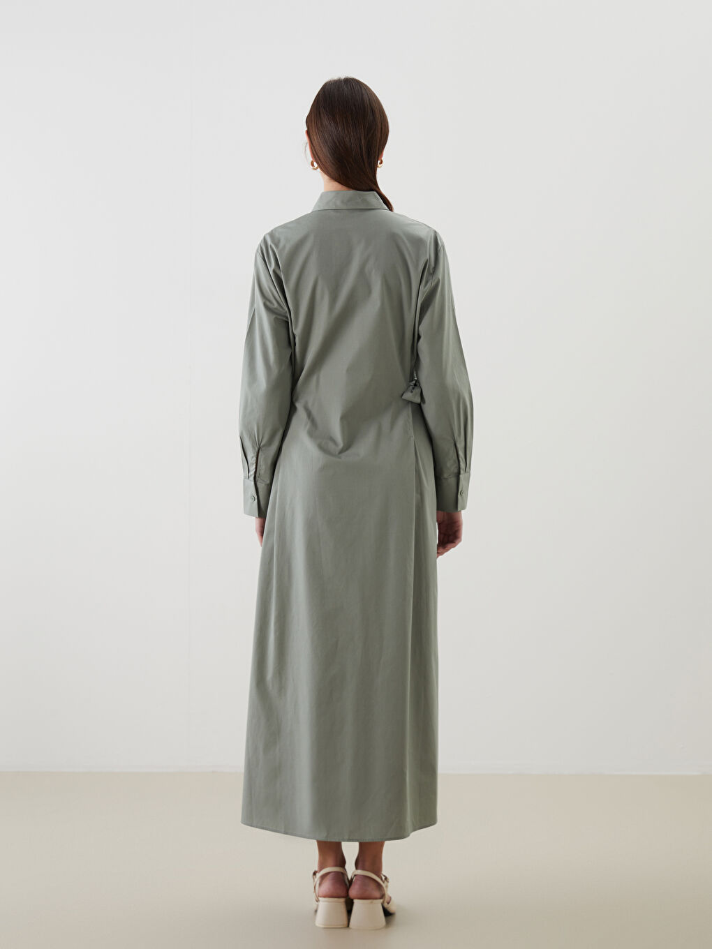 Woman GREEN Shirt Dress -S5JS90Z8-Z7K