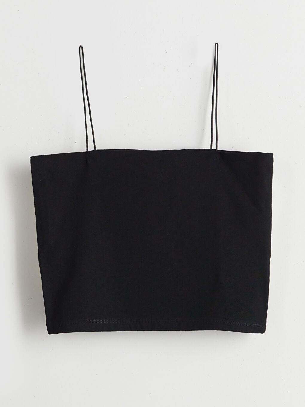 Square Collar Strappy Crop-5