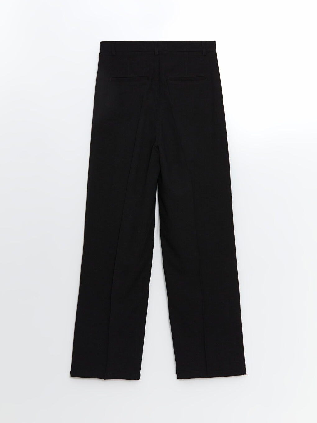 LCW Vision Siyah Loose Fit Keten Karışımlı Kadın Pantolon - 5