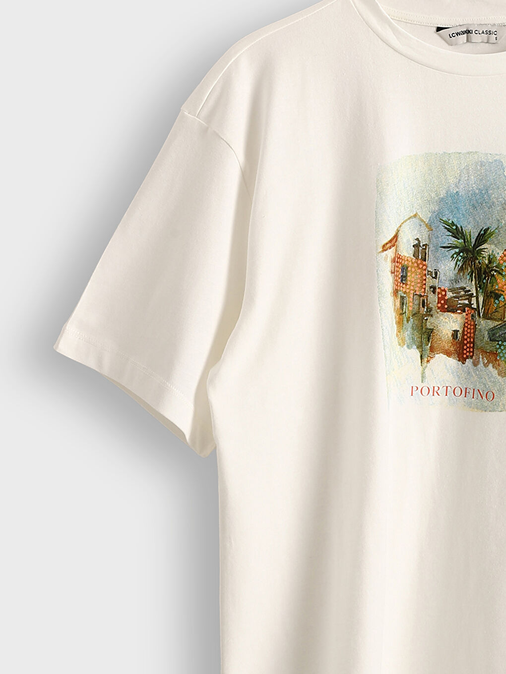 Crew Neck Printed Women's T-Shirt -S5JT27Z8-FEW