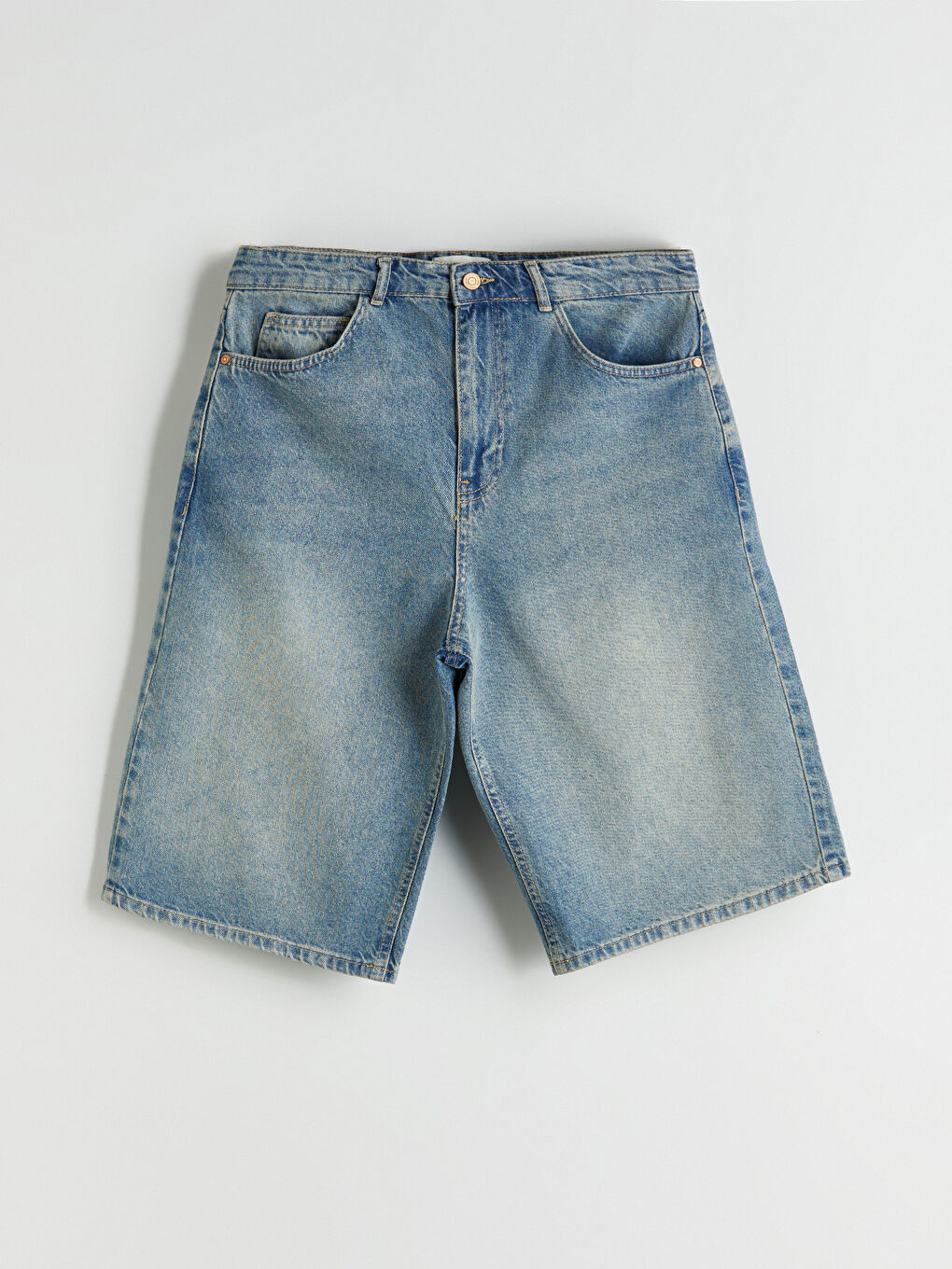 Relaxed Fit Men's Denim Shorts -S5JT40Z8-333