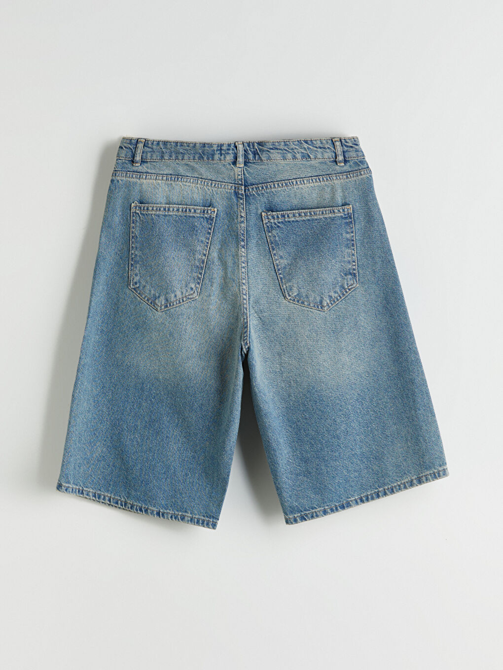 Relaxed Fit Men's Denim Shorts -S5JT40Z8-333