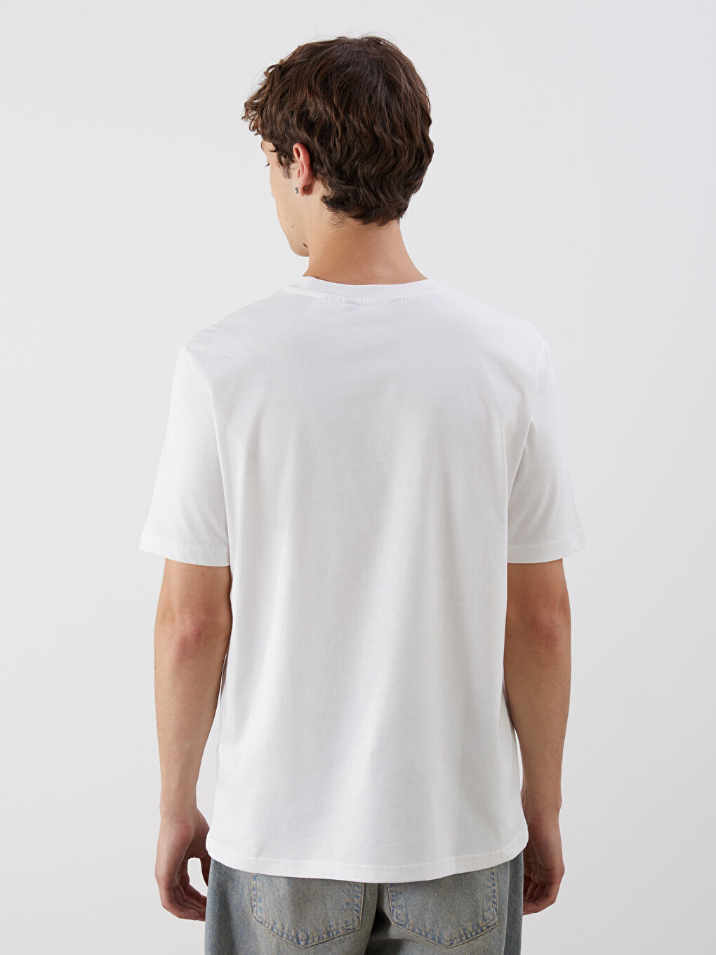 XSIDE Crew Neck Printed Jersey Men's T-Shirt -S5JT46Z8-R9J