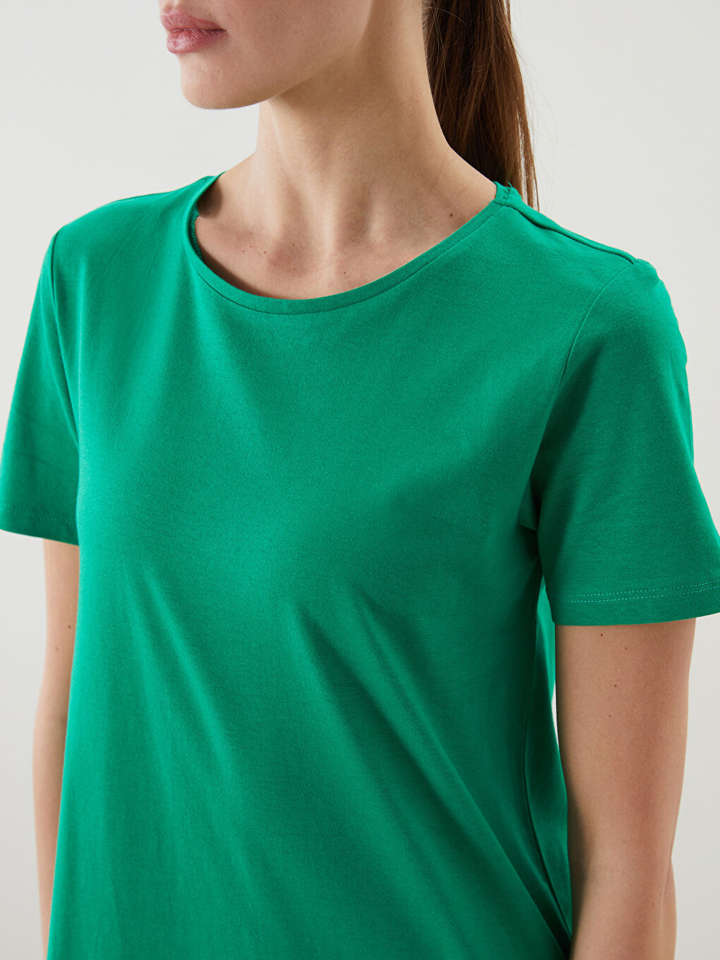 LCWAIKIKI Classic Crew Neck A-Line Dress -S5JT89Z8-CX0