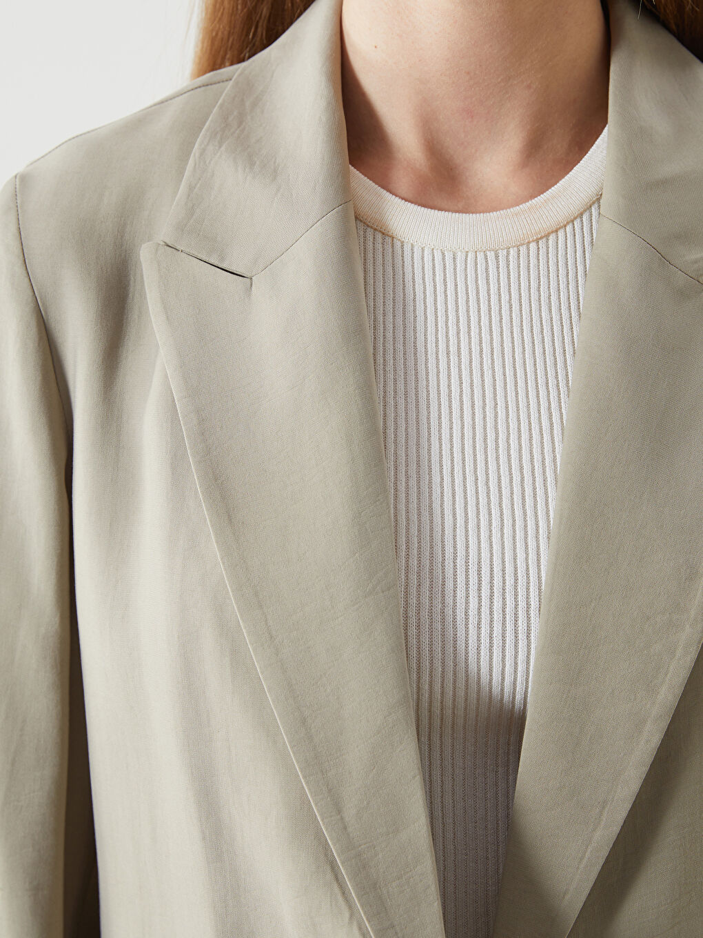 Haki Regular Fit Kadın Blazer Ceket-2