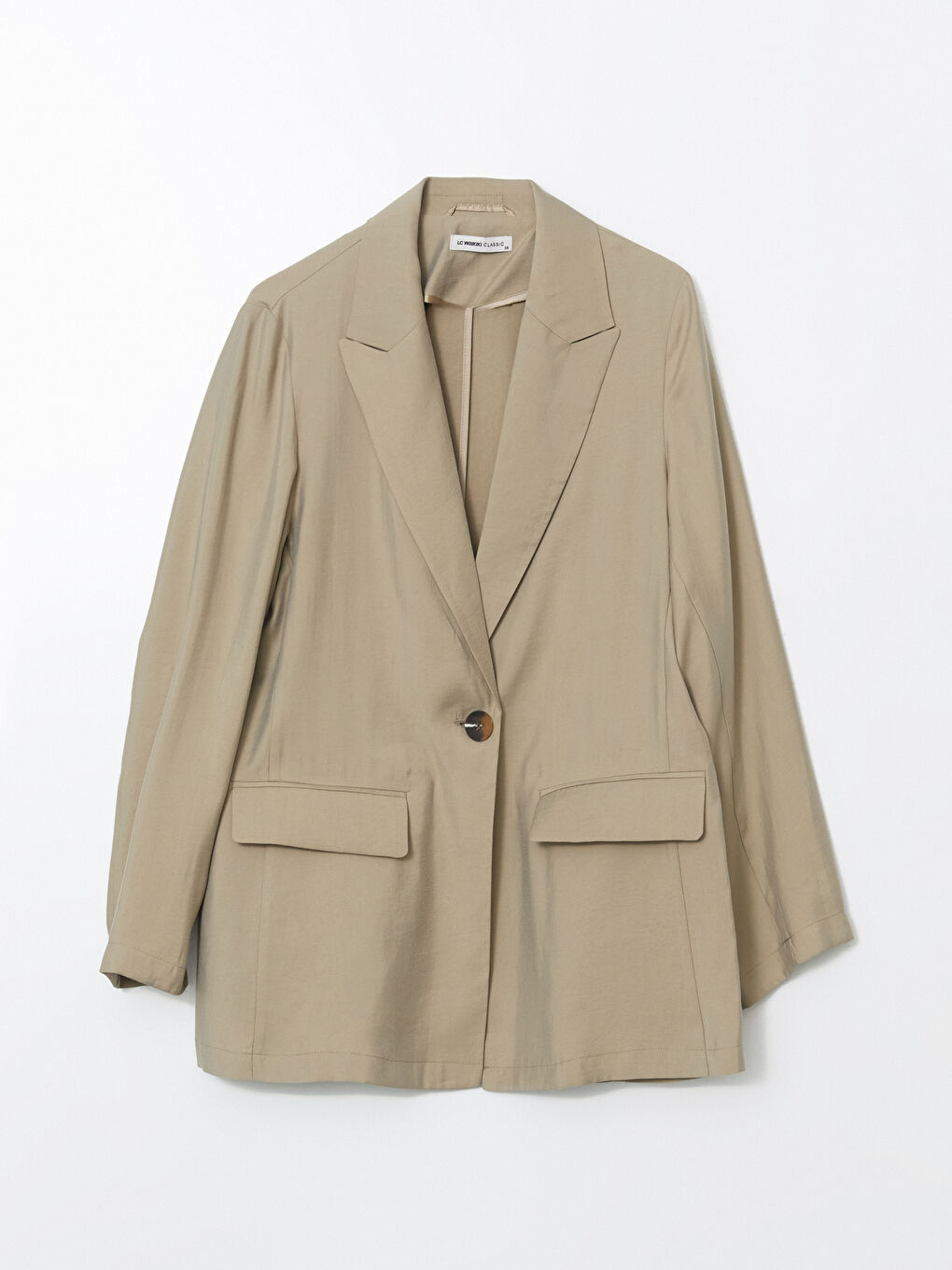 Haki Regular Fit Kadın Blazer Ceket-4