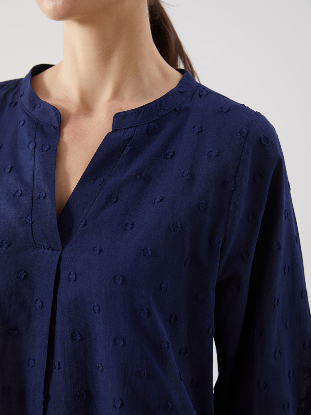 Crazy Collar Textured Women's Blouse -S5JU40Z8-K7G