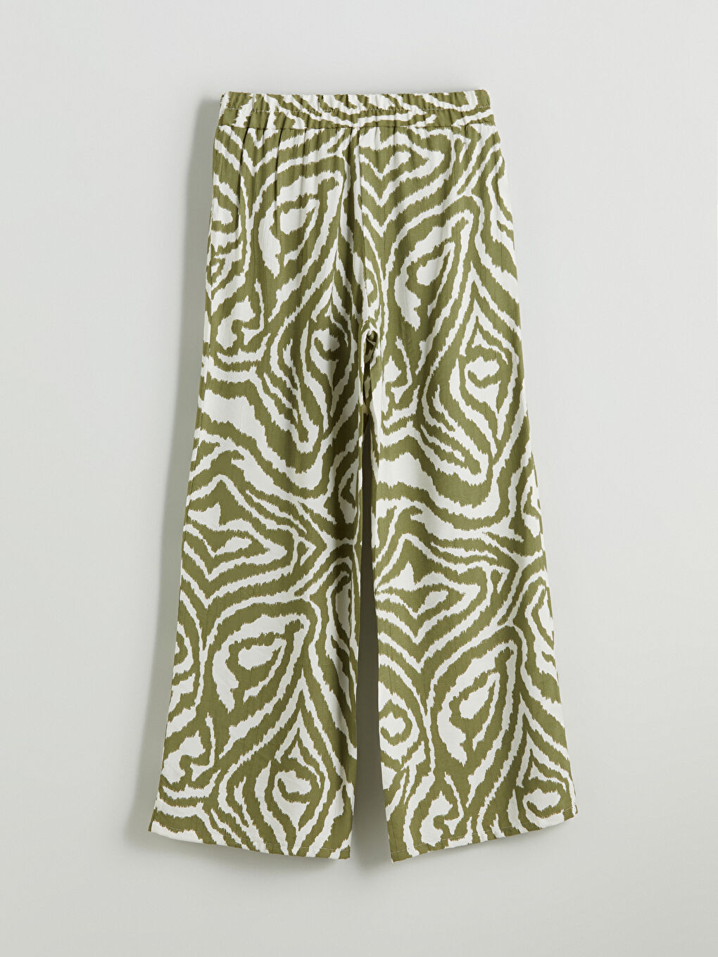 LCWAIKIKI Classic Elasticated Waist Patterned Women's Trousers -S5JU45Z8-LRR