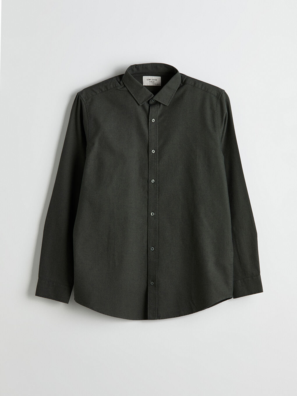 Usko Krojena Muška Košulja Dugi Rukav Dobi Tkanina-4