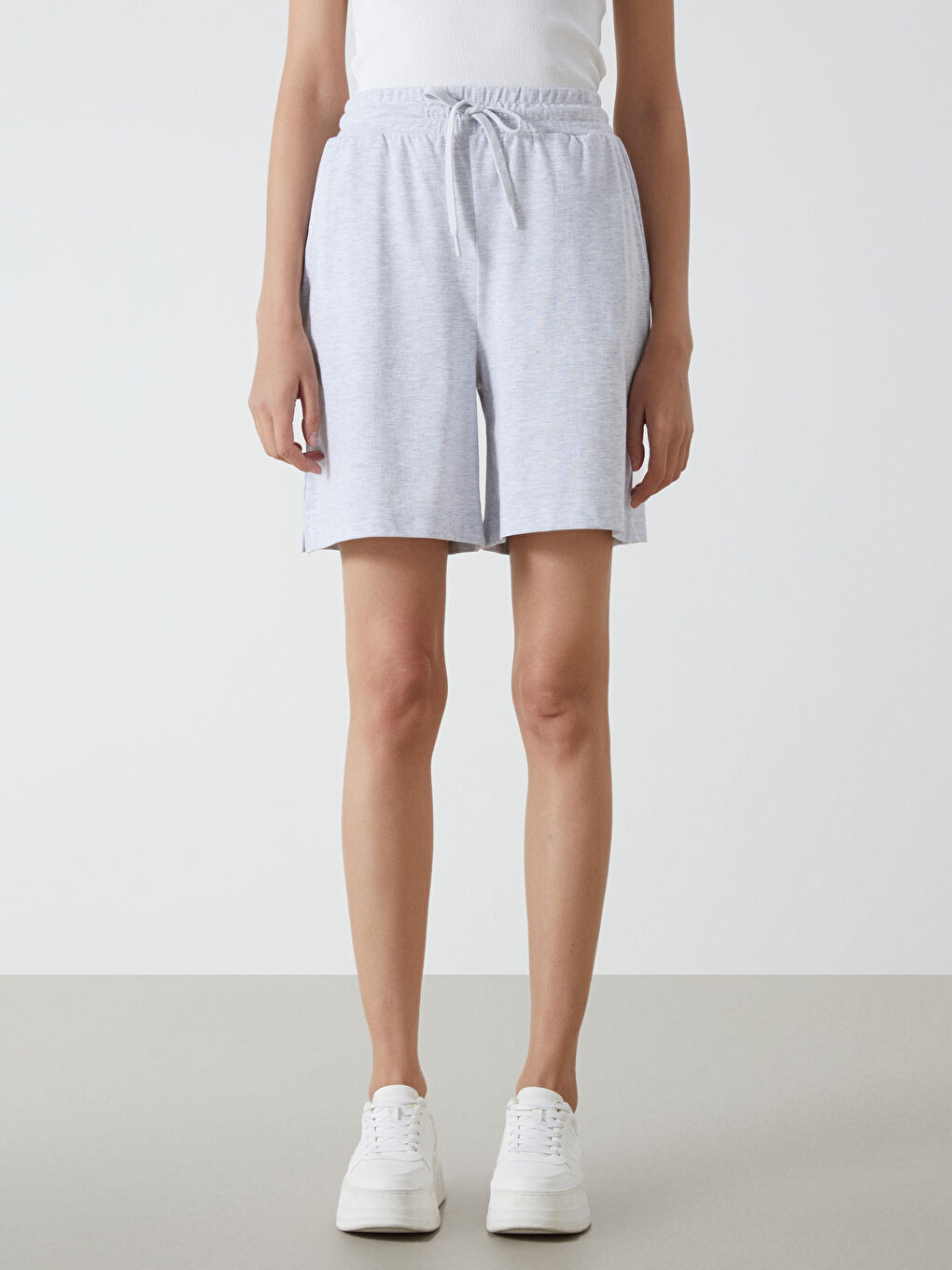 Elasticated Waist Women's Shorts -S5JU57Z8-EFN