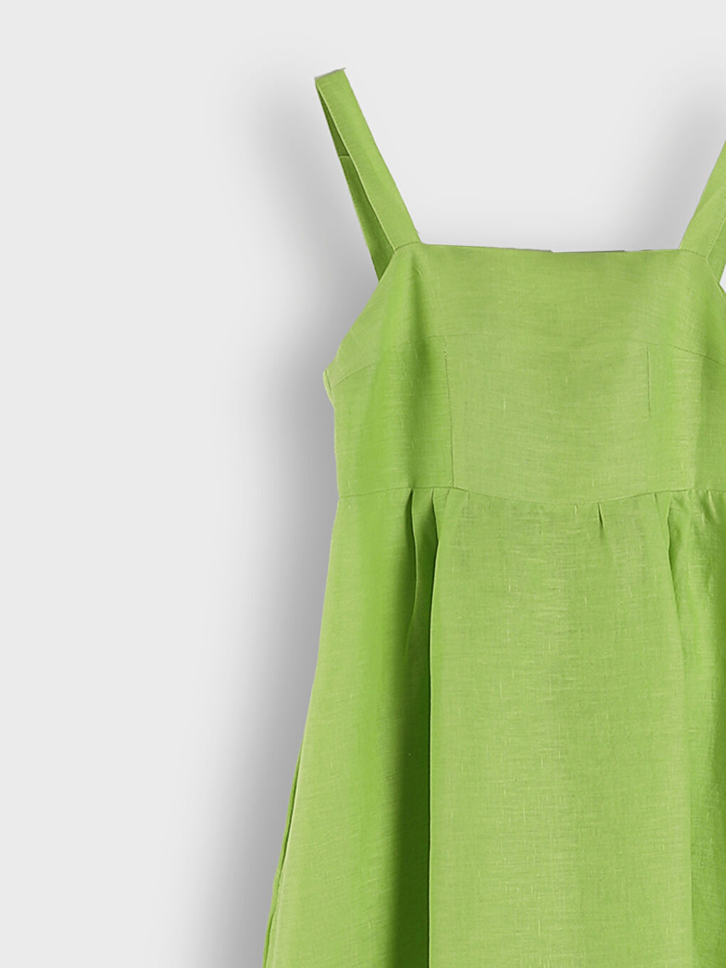 Square Neck Linen Dress-6