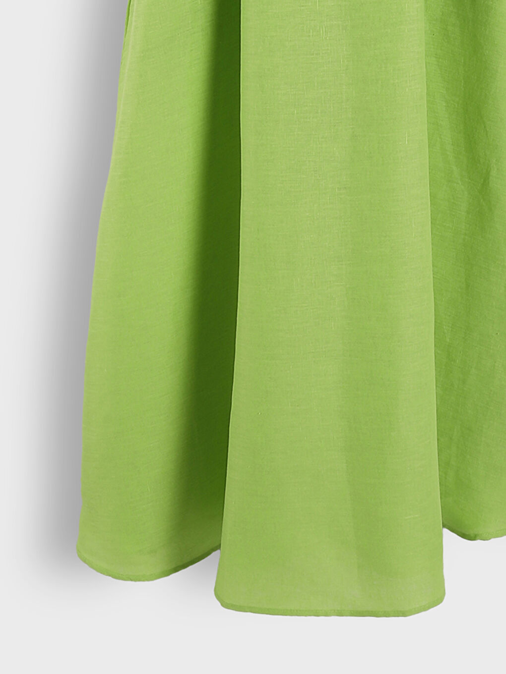 Square Neck Linen Dress-7
