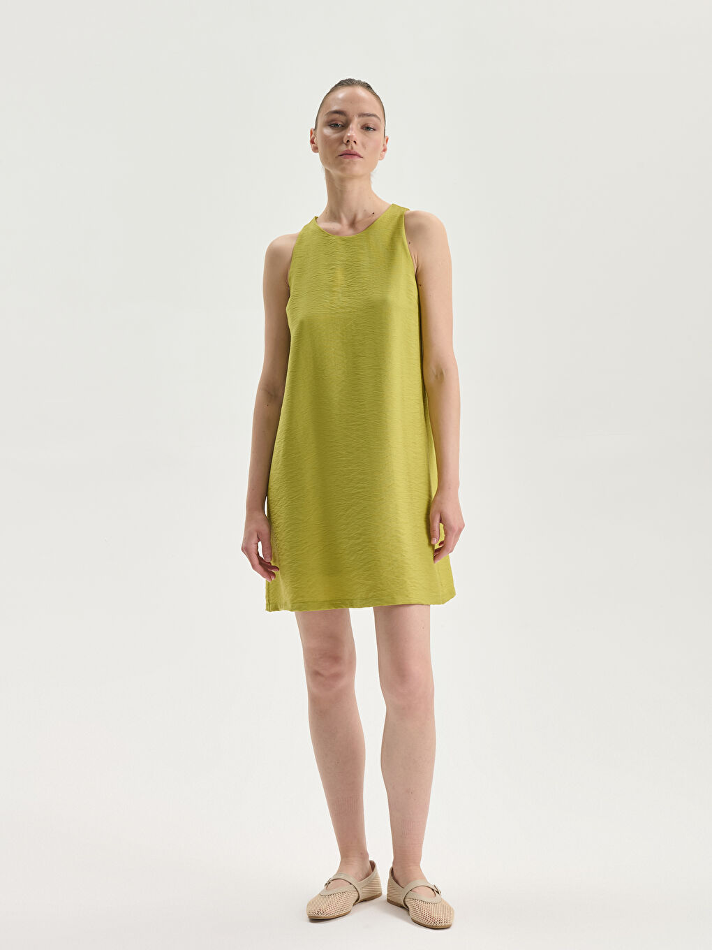 Crew Neck Mini Dress -S5JU69Z8-GCQ