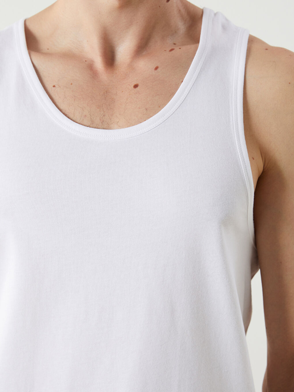 LC WAIKIKI U Neck Jersey Men's Vest 2 Pack -W51659Z8-CVL