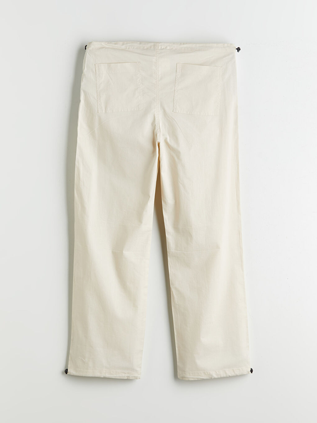 Elasticated Waist Poplin Women's Trousers-5