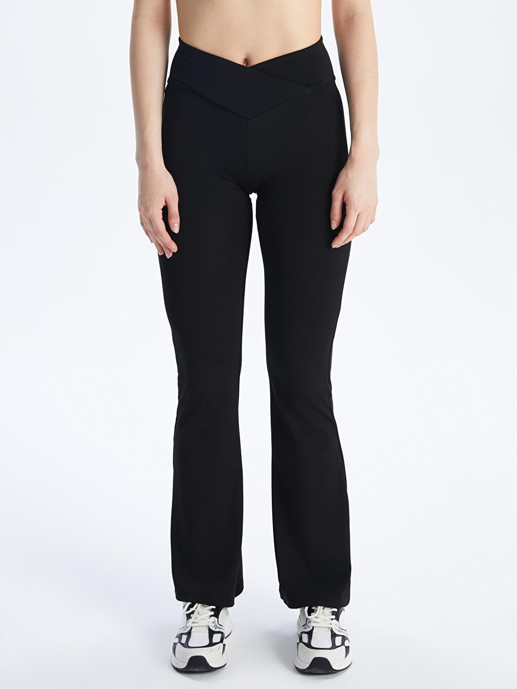 Elastic Waist Flared Women'S Sports Leggings -S5JV18Z8-CVL