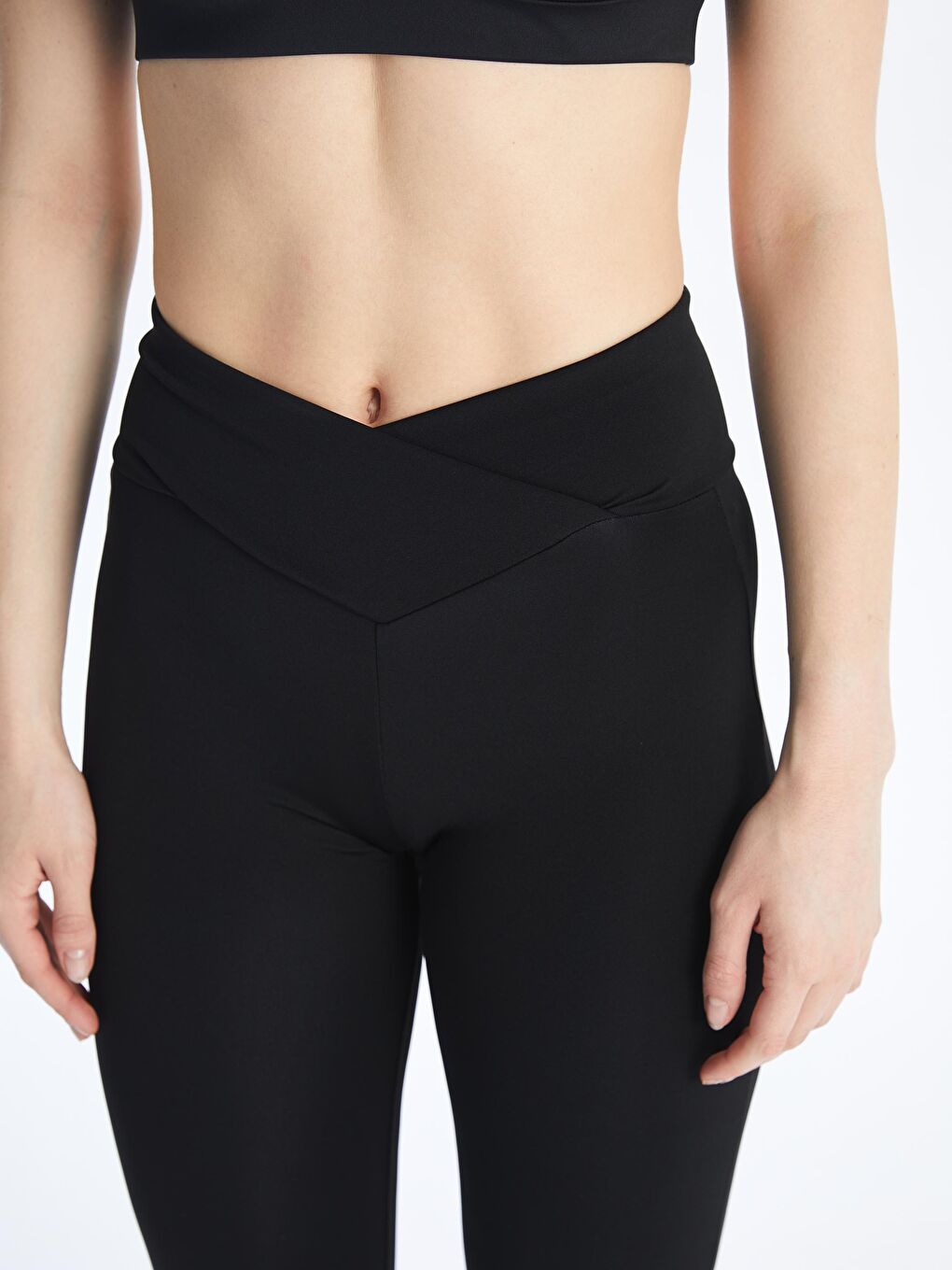 Elastic Waist Flared Women'S Sports Leggings -S5JV18Z8-CVL