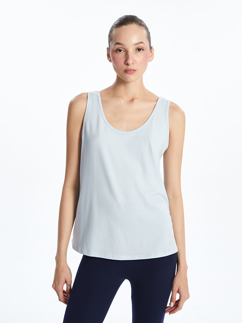 U Neck Women's Athletic Tank Top