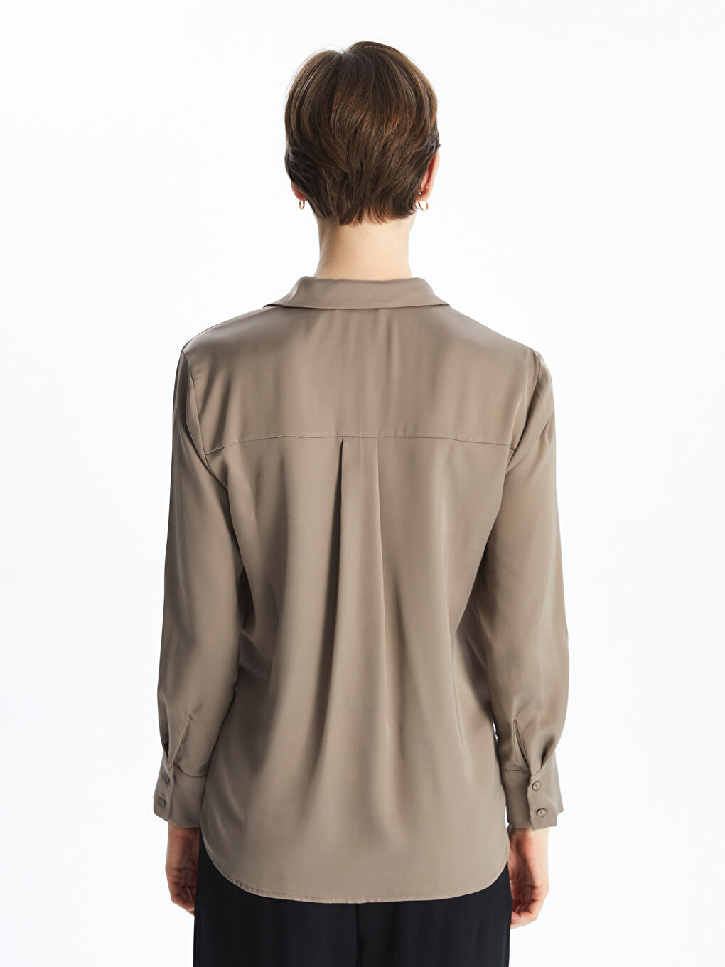 Satin Women's Shirt -S5JV59Z8-GY7