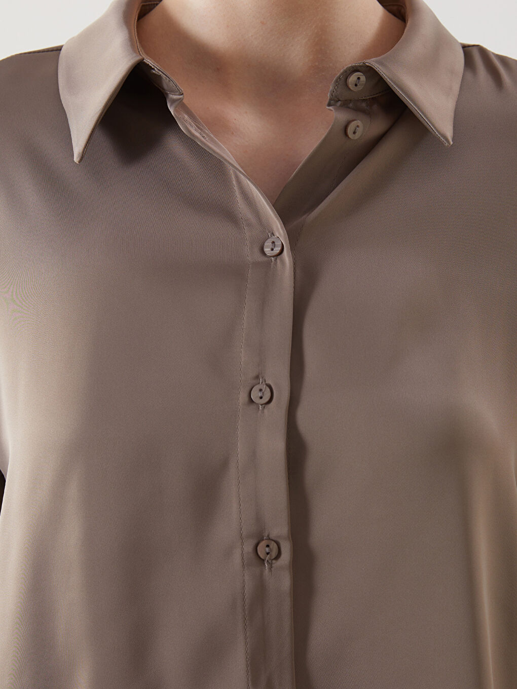 Satin Women's Shirt -S5JV59Z8-GY7