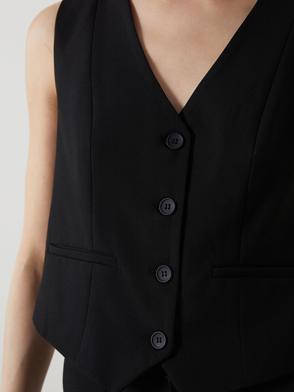 V Neck Women's Classic Vest -S5JV62Z8-CVL