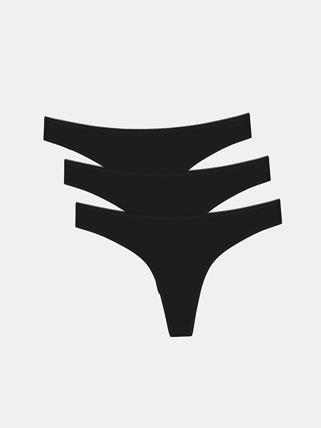 Siyah Tanga Külot 3'lü-1