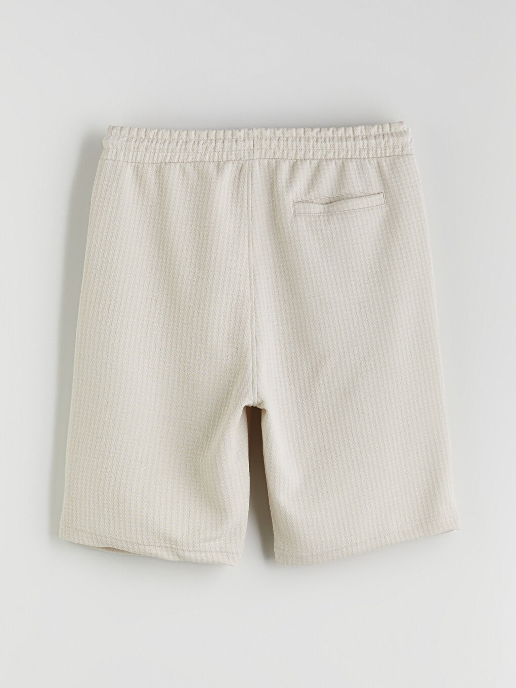 Bej Standart Kalıp Erkek Şort-6