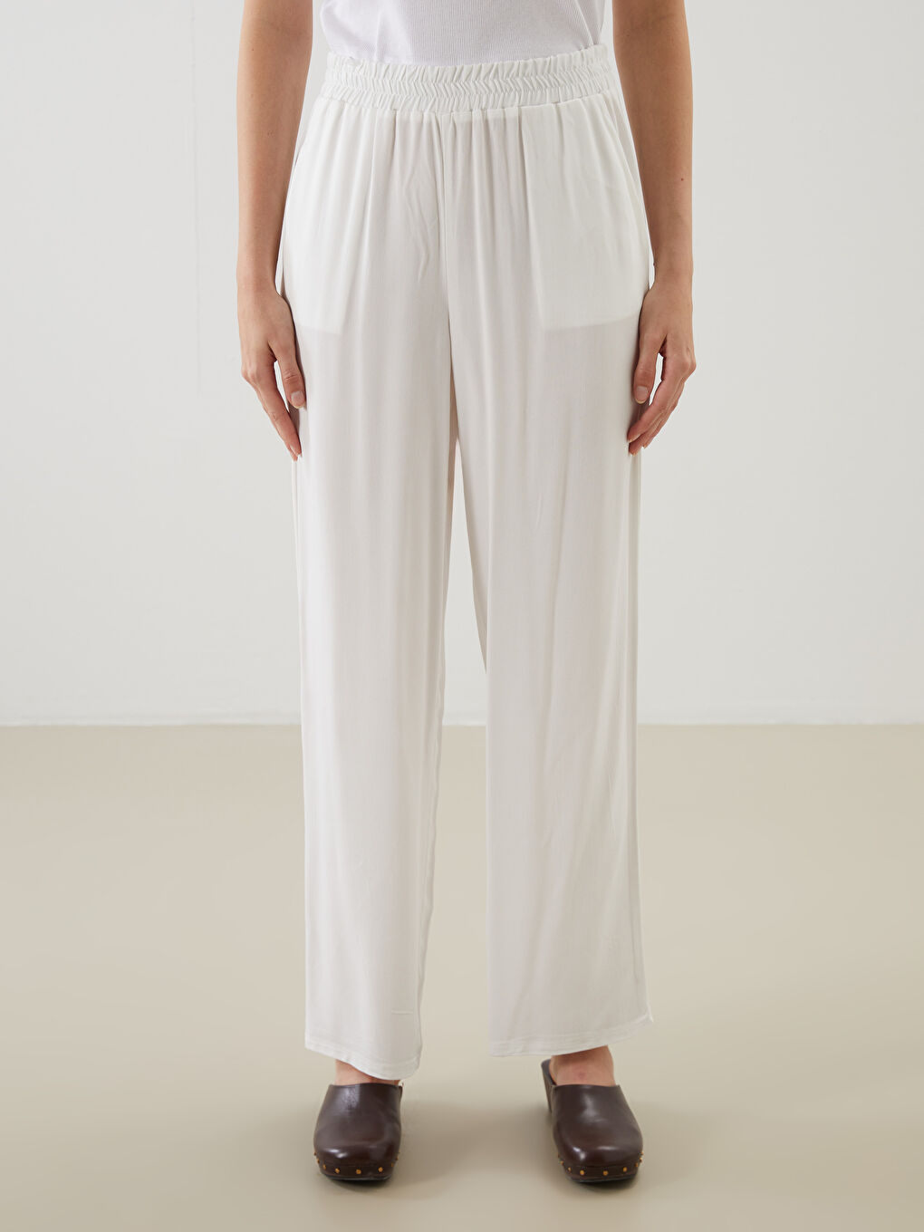 Elastic Waist Women'S Pants -S5JY03Z8-R9J