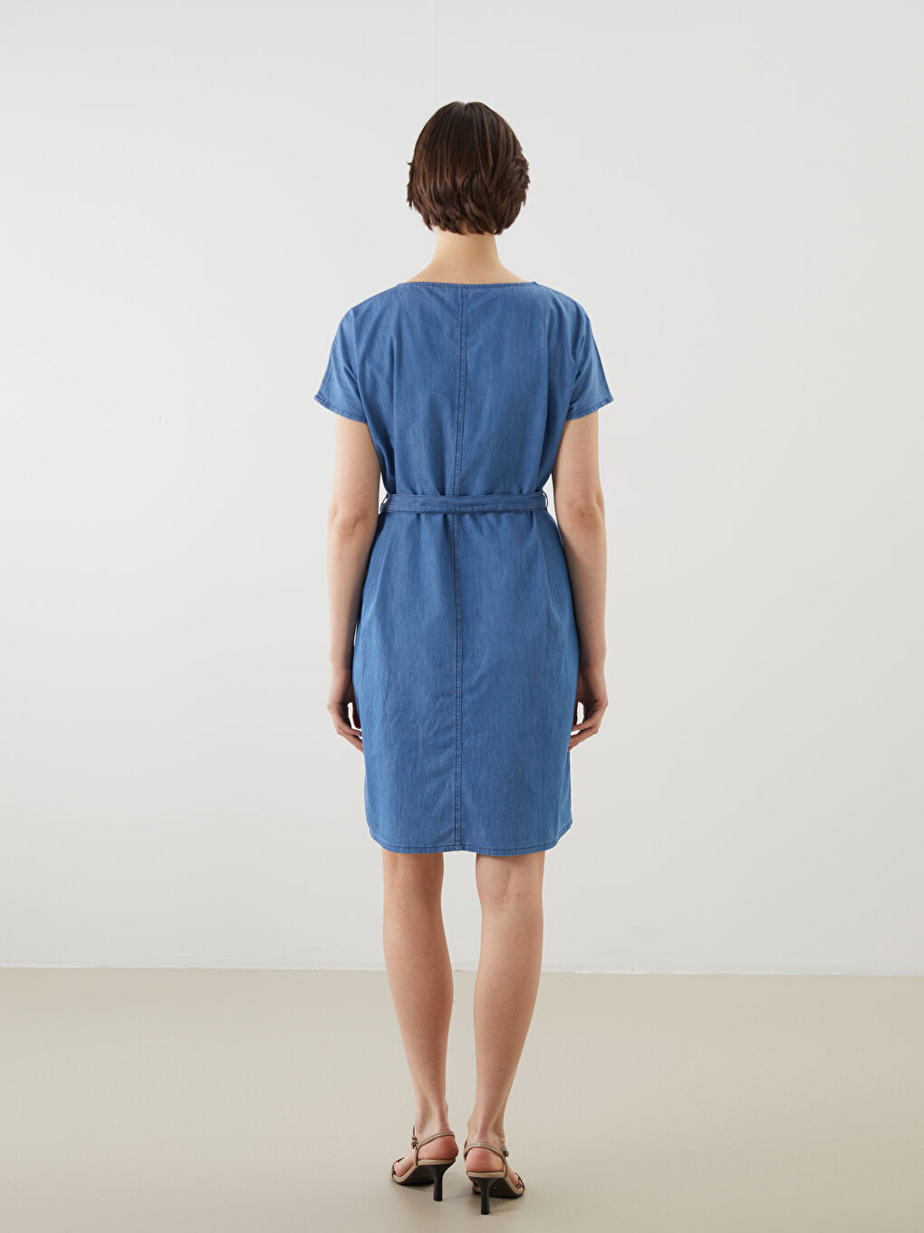 Woman BLUE Denim Dress -S5JY15Z8-563