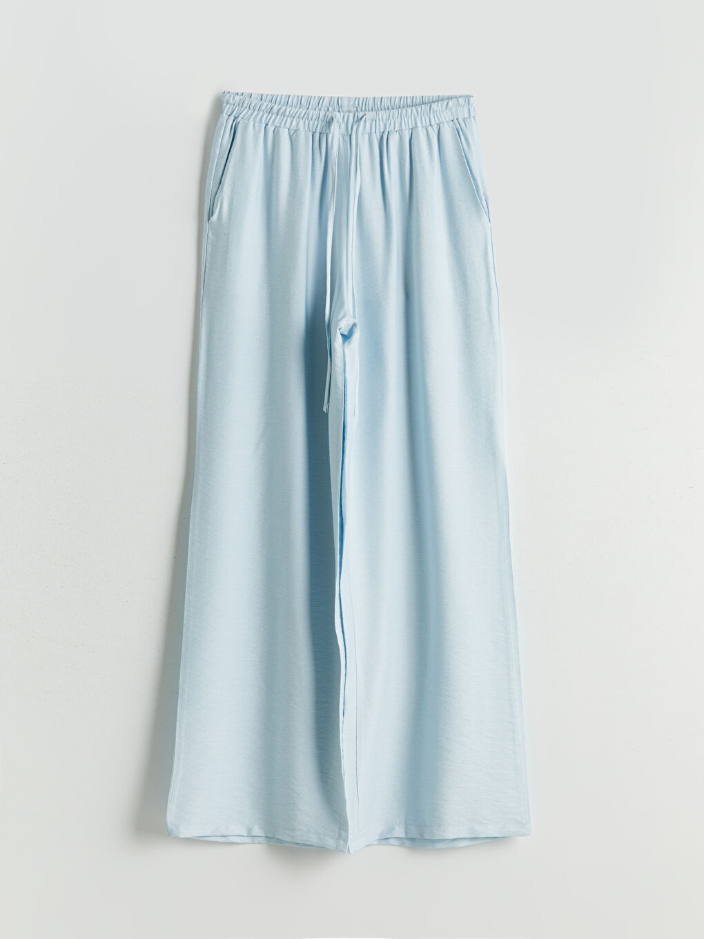 Elastic Waist Wide Leg Women's Trousers -S5JY41Z8-QWQ