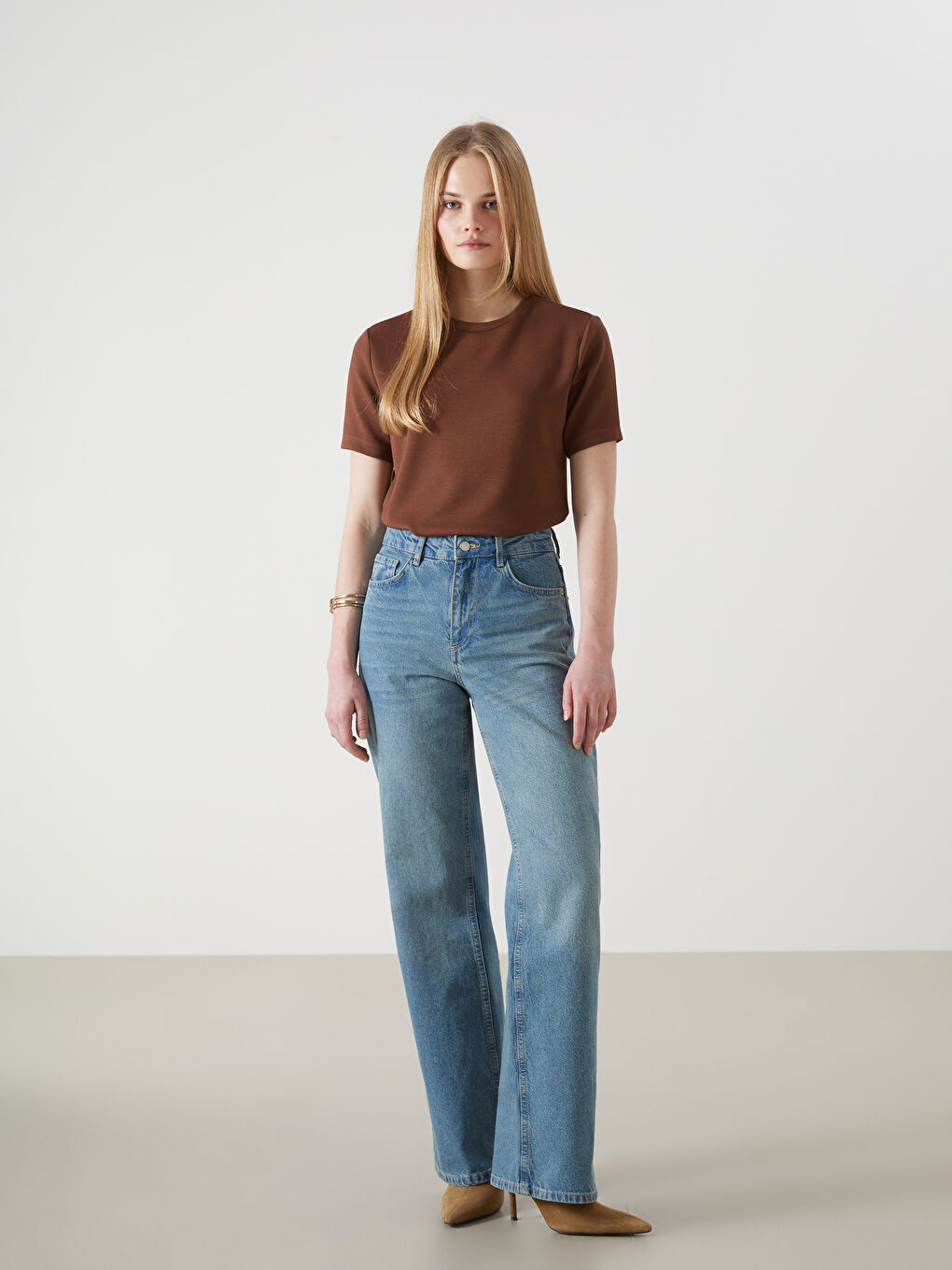 Crew Neck Women's T-Shirt -S5JY43Z8-R3D