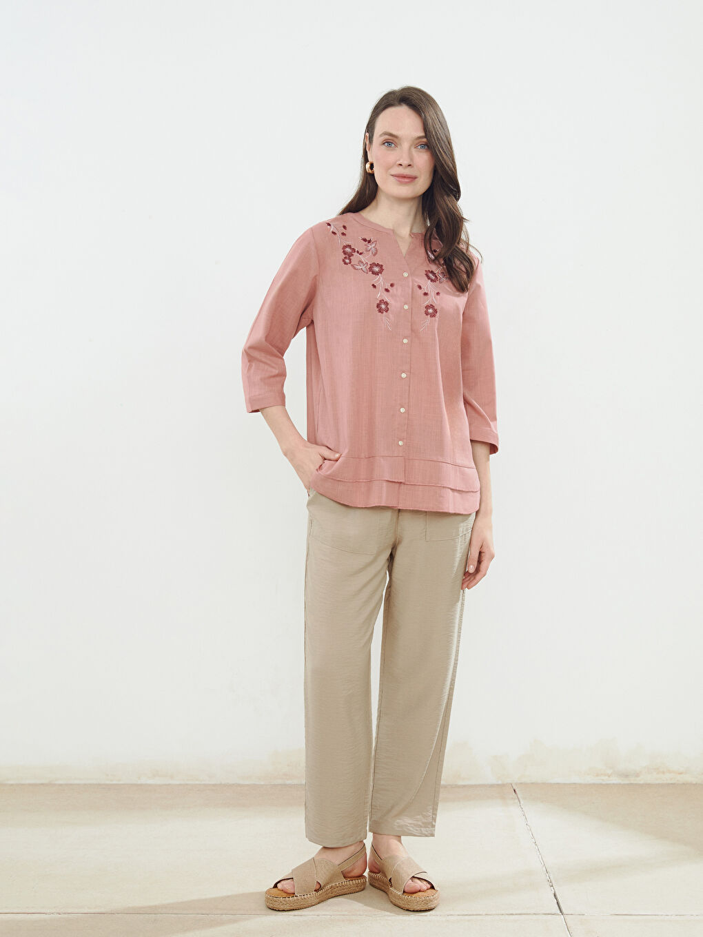 Carrot Cut Women Pants With Elastic Waist -S5JY64Z8-QW6