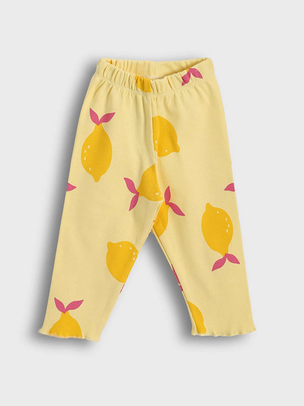 Elastic Waist Printed Girls' 3/4 Length Leggings 2 Pack-2