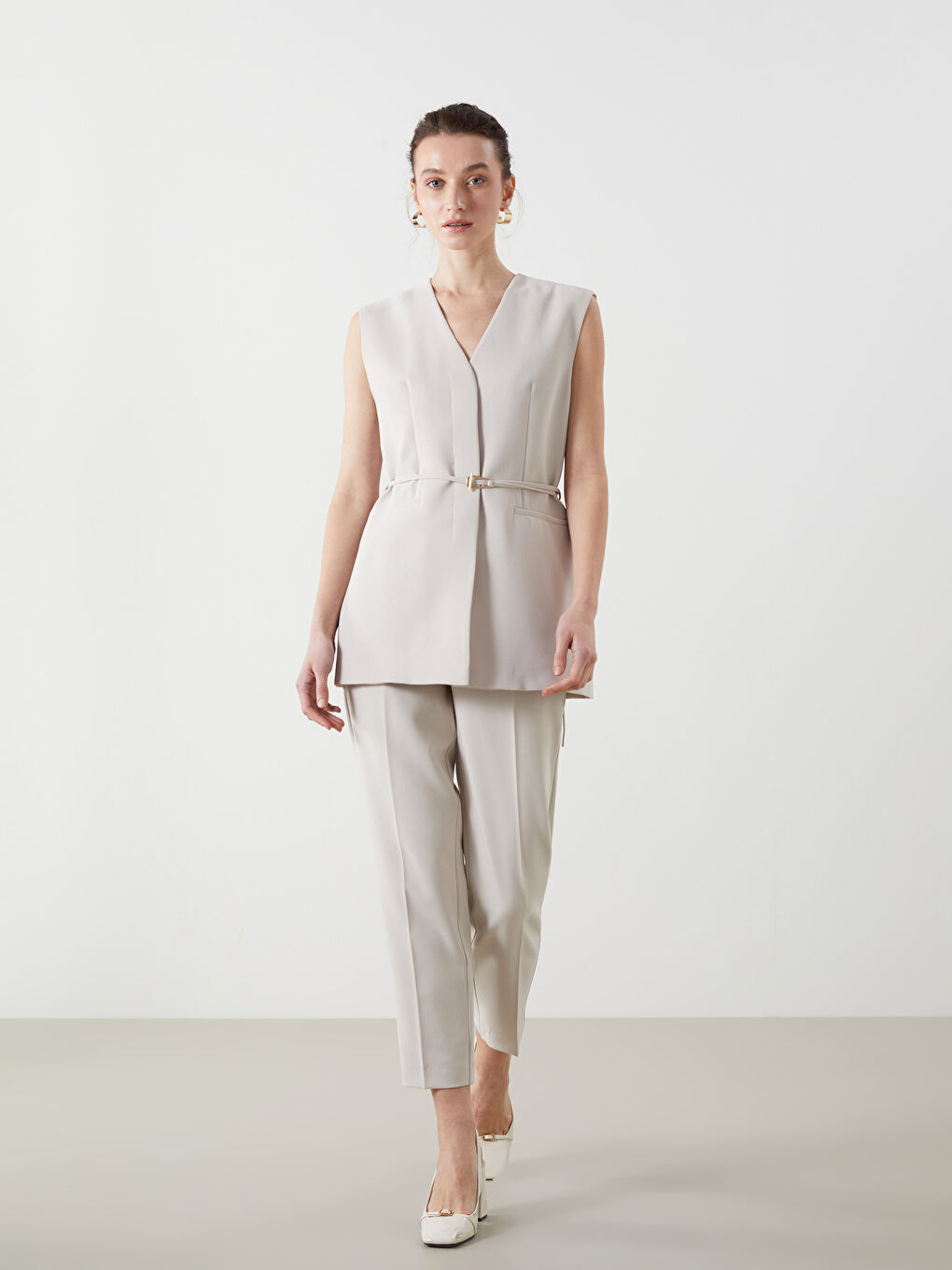 V Neck Women's Classic Vest -S5JY96Z8-V3X