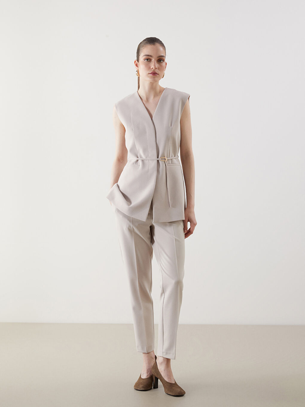 V Neck Women's Classic Vest -S5JY96Z8-V3X